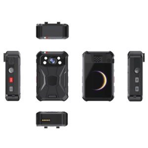 body camera portátil / grabación a 2k / pantalla 2.4" lcd / ip68 / h.265 / 32 gb de almacenamiento / gps / wifi / 3g y 4g / fotos de hasta 40 megapixel / micrófono integrado