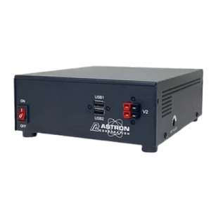 fuente de alimentación conmutada, salida pico de 25a a 13.8vdc, polos de alimentación del panel frontal, 2 puertos usb: 5,2 v,