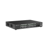 switch l2 administrable poe con 16 puertos gigabit poe 802.3af/at + 2 sfp para fibra 1gb, gestión gratuita desde la nube, 240w