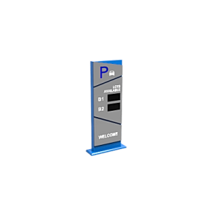 pantalla principal de guía de estacionamiento / 2 módulos / mensaje de bienvenida / uso con aplicación de guía de estacionamiento
