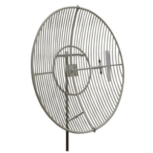antena parabólica de rejilla | 824 894 mhz | 21 dbi de ganancia | cubre muy bien la banda 5 (850 mhz) celular. antena donadora que se utiliza para los amplificadores de señal celular para cubrir comunidades alejadas.