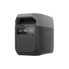 estación de energía portátil delta 3 1024wh litio lfp / 6 ac 1800 w (max. 2200w) / 2 usb c 100w / capacidad para aumentar respaldo / cargador de coche 10a a 12.6v / conectividad wifi y bluetooth (app) / carga solar 500w max.