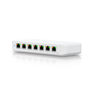 usw ultra switch de 8 puertos gbe (7 puertos poe+ y 1 puerto entrada poe++) con opciones de montaje versátiles