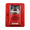 sirena estrobo, 12 vcd, multi candela 15 hasta 110 cd, montaje en pared, color rojo, serie hec3 (0500 05980) hochiki
