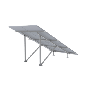 montaje para panel solar 2x2, riel 5 de 2700mm para módulos con espesor de 30 35mm, vel. de viento máx. 136km/h