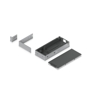 kit para instalar en rack switches usw pro max 16 poe o usw pro max 16, 1ur, con base para fuente de alimentación y cable