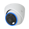 cámara unifi protect turret ai blanca / 4k(8mp) / Ángulo ultra ancho 109.9 / visión nocturna ir 40 m / ai avanzado: reconocimiento de rostros y matrículas / led para color en la noche / micrófono 2 vías / ranura m