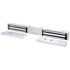 chapa magnética doble 600 lbs por lado / led de estado / libre de magnetismo residual / sensor de adherencia / ul