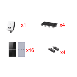 kit solar interconexion / 10kw 220vca / inversor afore / montaje incluido