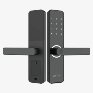 cerradura inteligente ml100 con huella digital y wi fi / mortise europeo din / sensor capacitivo / control remoto vía app / compatible con zsmart / código aleatorio / puerto de carga de emergencia micro usb