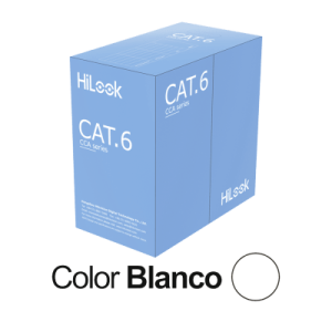 cable de red u/utp cat6 23awg / cumple ansi/tia 568.2 d / rohs 2.0 / cpr fca / longitud 305 m / pvc blanco / resistencia a la tracción y compresión / operación 20°c a 70°c