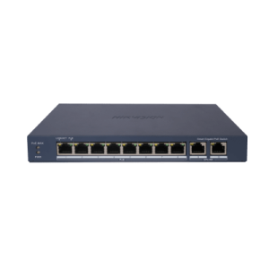 switch gigabit poe+ / administrable / 8 puertos gigabit poe+ / 2 puertos gigabit / configuración nube hik partner pro / modo extendido hasta 300 metros / 110 w