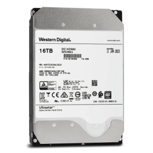 disco duro enterprise 16 tb / wester digital (wd) / serie ultrastar / recomendado para data center y nvrs de alta capacidad / alto performace