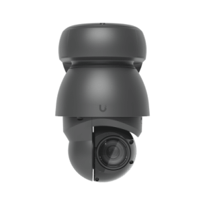 cámara unifi protect ptz ai industrial color negro, 4k (8mpx), zoom Óptico 22x, visión nocturna ir 100 m, reconocimiento facial y placas, protección ip66, movimiento 360°, poe++