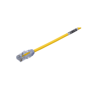 cable de parcheo utp cat6a, cm/lszh, diámetro reducido (28awg), color amarillo, 15ft