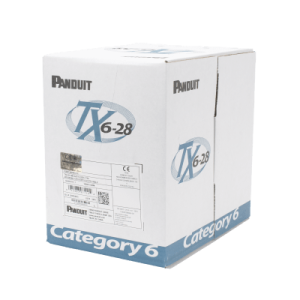 bobina de cable utp 305 m. de cobre tx6 28®, blanco, categoría 6, diámetro reducido (28 awg), cm/lszh, de 4 pares