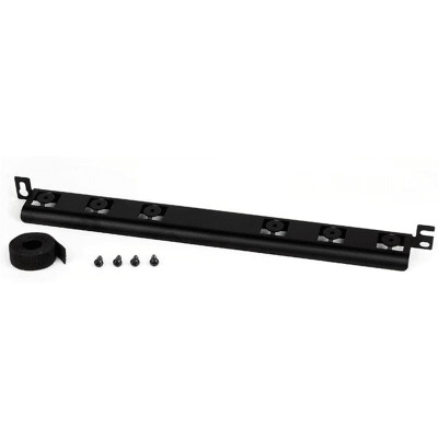 barra para aliviar tensión o peso atrás de patch panel, para administración de 72 cables, color negro barra para aliviar tensión o peso atrás de patch panel, para administración de 72 cables, color negro