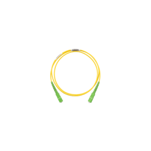jumper de fibra optica monomodo 9/125 os2, sc/apc sc/apc simplex, ofnr (riser), color amarillo, 5 metros