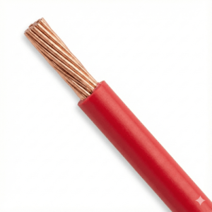 bobina de 100 metros / cable eléctrico de cobre / recubierto thw ls / calibre 14 awg / 19 hilos / color rojo.