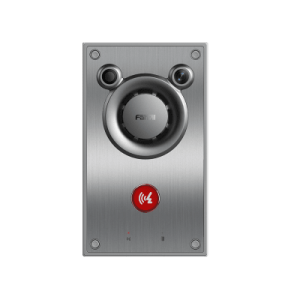 video/ intercomunicador ip, altavoz 10w, 2 relevadores con botón para llamada, anti vandálico, ip66 e ik10, poe
