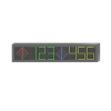 panel led de estacionamiento hikvision / 6 dígitos con 2 flechas / 7 colores rgb / comunicación rs485 y rj45 / display en tiempo real / iconos especiales / montaje por suspensión