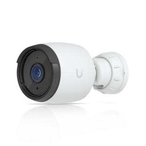 cámara unifi protect g6 bullet color blanco, poe, 1.8" 4k, ai multi tops, visión nocturna ir 30m, protección ip66, reconocimiento facial y placa, montaje en pared, techo, poste