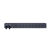 pdu ats (fuente redundante auto transferible) monitoreable, para distribución de energía, 2 entradas 120 vca nema5 15p, con 10 salidas nema 5 15r, horizontal 19in, 1ur