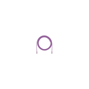 cable de parcheo utp cat6a, cm/lszh, diámetro reducido (28awg), color violeta, 1 ft