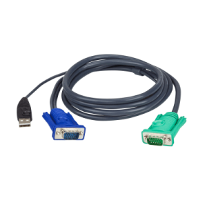 cable kvm | usb con sphd | 3 en 1 | de 3 m
