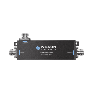 separador tap 7 db con rango de frecuencia de 575 a 6000 mhz. ideal para separar la antenas a diferentes longitudes de cable coaxial. 50 ohm con conectores n hembra.
