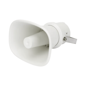 altavoz tipo trompeta | 5 watts 30 watts | color blanca | 100 v / 70 v | material abs | ip65 | requiere amplificador