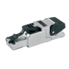 conector ethernet; rj 45; cat. 6a; axial; cÓdigo t568a; awg 22