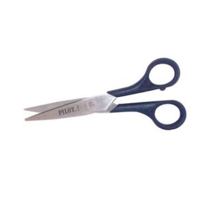 tijera pilot escolar costura papel inoxidable 6" pza