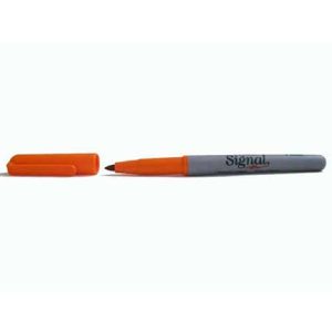 marcador signal 30006 permanente punto fino naranja c/12