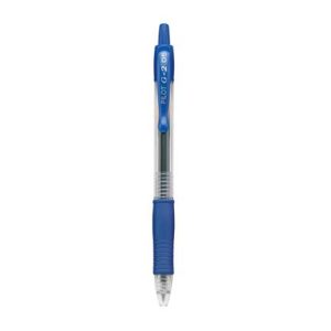 boligrafo pilot gel g2 5 azul c/12