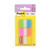 banderitas 3m adhesivas rígidas colores brillantes 2.5x3.8cm c/36 tabs