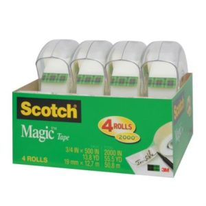 cinta magica 3m 0.019x12.7 mts c/despachador c/4