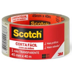 cinta sctoch 3m adhesiva corta fácil 45mmx40m