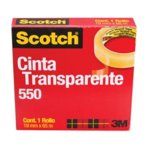 cinta adhesiva 3m 550 19x65 transparente