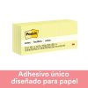 notas 3m post it 653 1.5x2" amarillo paquete 100 hojas c/12