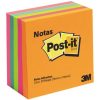 notas 3m post it 3x3 neón 5 blocks c/75 hojas
