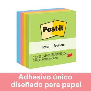 notas 3m post it ultra 7.6x7.6 c/5 blocks 100hjs c/u