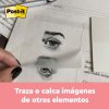 notas adhesivas 3m post it 2.8x2.8" transparente 1 block c/36 hojas blister