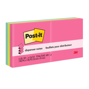 notas adhesivas 3m post it pop up 3x3 neon c/6 block c/100 hjs