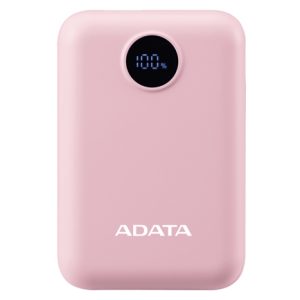 power bank adata 10000mah digital pc10022 rosa