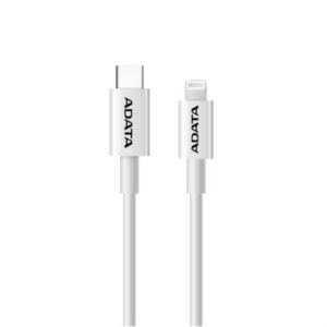 cable adata plástico lightning usb tipo c 1m color blanco