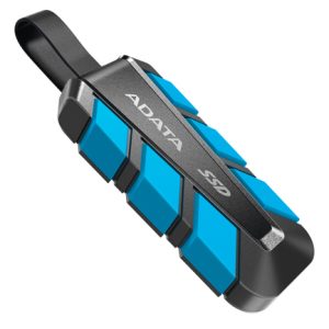 ssd externo adata sc740 1tb usb tipo c incorporado 1050/1000mbs resistente a caídas mil std azul