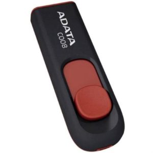 memoria usb adata c008 16 gb color negro rojo