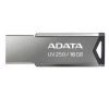 memoria usb adata 16 gb uv250 metálica v2.0 color negro plata