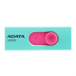 memoria usb adata 32 gb uv220 2.0 color turquesa rosa